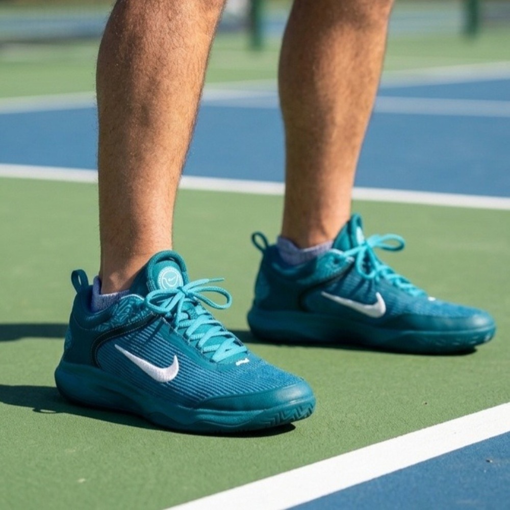Nike Court Zoom Pro Teal Blue Men Tennis Shoes Hard Court Sneakers 10.5
